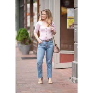 ✨Everlane High-Rise Ankle Raw Hem Jeans✨